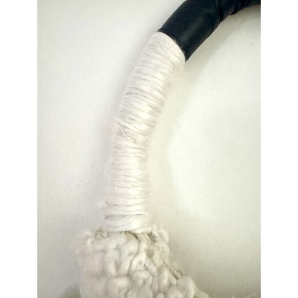 Free People Boho Cream Oslo Tote NWT $148 Indie Bohemian Woven Fringe Hippy - Picture 4 of 10